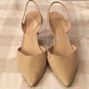 Tan Sling back heels